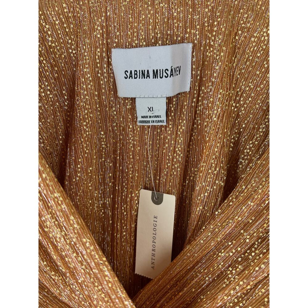 Women's Gold Anthropologie Top - Picture 9 of 14